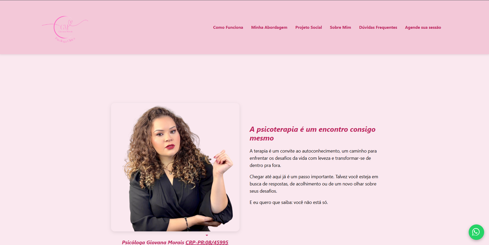 Site Psicóloga Giovana